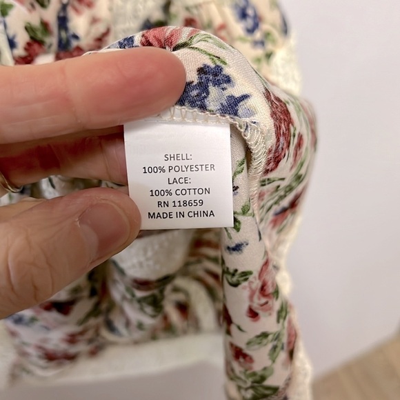 Anthro Blue Tassel Baby Doll Blouse - Picture 3 of 5